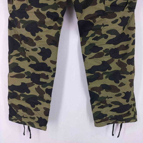 アベイシングエイプ A BATHING APE カモフラ ストレートカーゴパンツ メンズ JPN:XL