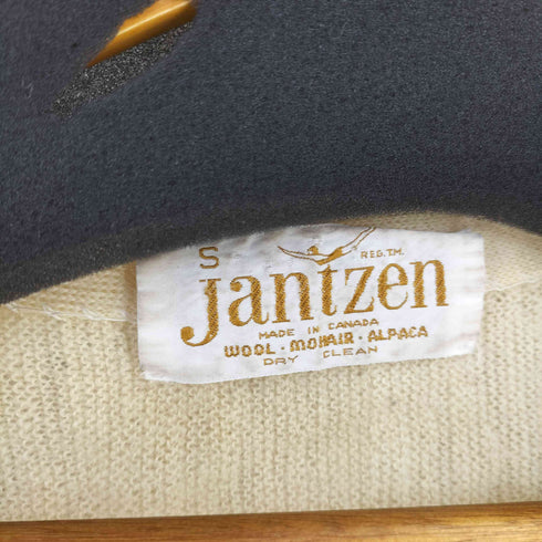 ジャンセン jantzen カナダ製 ウールモヘアアルパカ カーディガン メンズ import:S