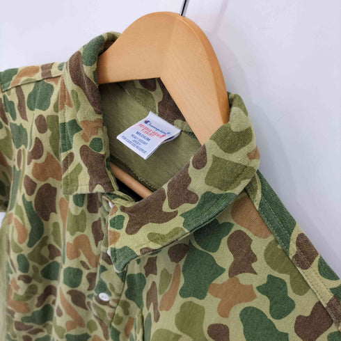 チャンピオン Champion REVERSE WEAVE ウッドランドカモ ポロシャツ メンズ M