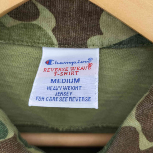 チャンピオン Champion REVERSE WEAVE ウッドランドカモ ポロシャツ メンズ M