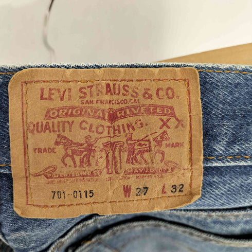 リーバイス Levis USA製 ボタン裏545 701-0115 マタワリ デニムパンツ メンズ 27inch