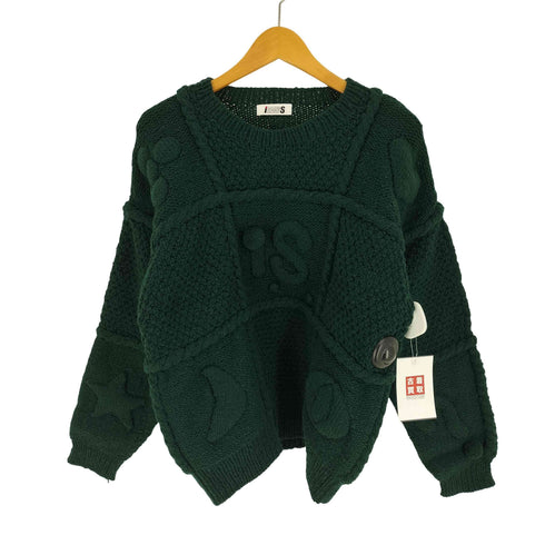 アイエスツモリチサト I.S. TSUMORI CHISATO 80S アイコン 立体編み ウール クルーネック ニット レディース JPN:M