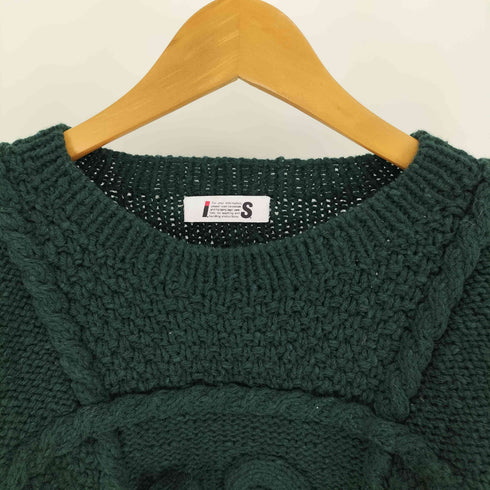 アイエスツモリチサト I.S. TSUMORI CHISATO 80S アイコン 立体編み ウール クルーネック ニット レディース JPN:M