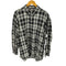 ペリーエリス PERRY ELLIS 90S 100%リネン チェックレギュラーカラーシャツ 好配色 メンズ import:L