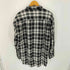 ペリーエリス PERRY ELLIS 90S 100%リネン チェックレギュラーカラーシャツ 好配色 メンズ import:L