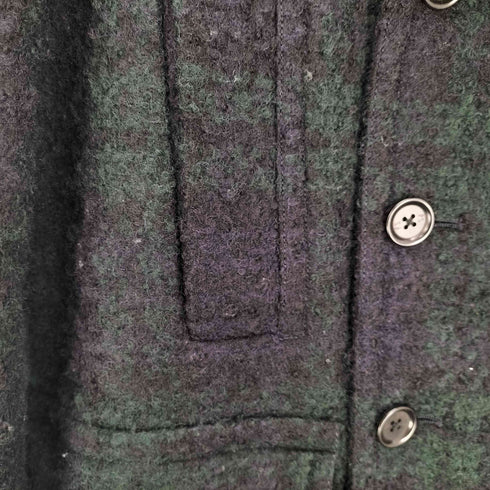 ピーエスポールスミス PS Paul Smith 裏地花柄 圧縮ウール Pコート メンズ M