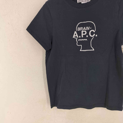 アーペーセー A.P.C. コットン フロント刺繍S/S Tシャツ レディース import:XS