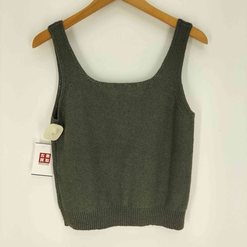Fabiane Roux Imported Yarn コットン リネン ケーブルニット トップ レディース