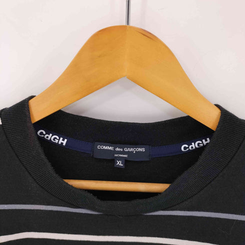 コムデギャルソンオム COMME des GARCONS HOMME AD2023 24SS 綿天竺ボーダー L/S TEE メンズ JPN:XL