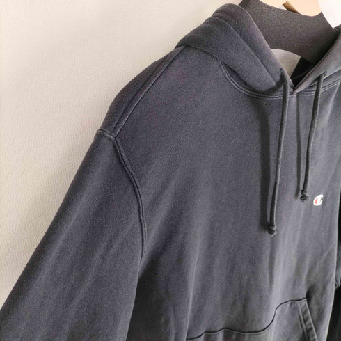 チャンピオン Champion ワンポイントロゴ フーデッドスウェットシャツ メンズ import:L