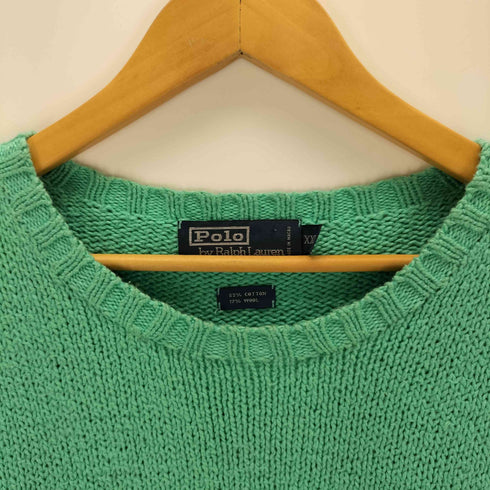 ポロバイラルフローレン Polo by RALPH LAUREN コットンウールクルーネックニット メンズ XXL