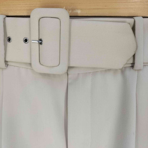 ザラ ZARA ハイウエスト ベルト付き テーパードスラックス レディース XS