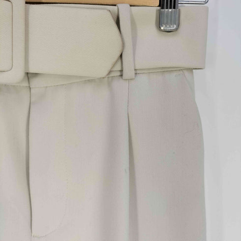 ザラ ZARA ハイウエスト ベルト付き テーパードスラックス レディース XS