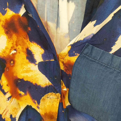 デシグアル Desigual 総柄レーヨンプルオーバーシャツ レディース import:S