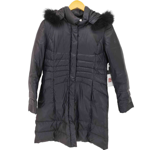 unvie-rose フォックスファー付き フーデッドダウンコート レディース 9AR