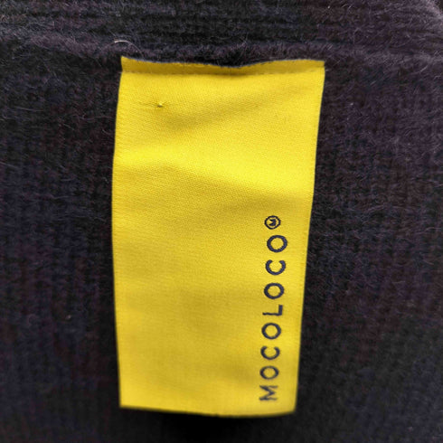 MOCOLOCO ワッペンカーディガン レディース