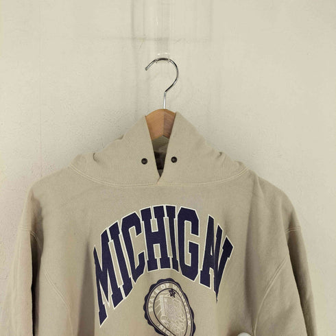 バーンズ Barns 90's プリント パーカー MICHIGAN メンズ import:L