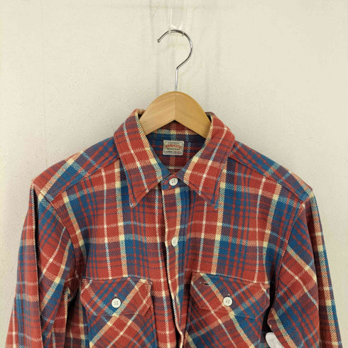 ウエアハウス WAREHOUSE チェック コットンネルシャツ メンズ 16-16 1/2