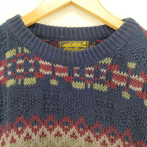 エディーバウアー Eddie Bauer 80S 黒タグ後期 MADE IN USA コットンニット メンズ JPN:XL