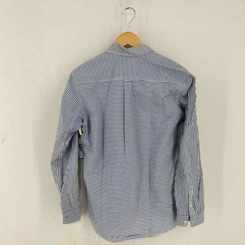 バーンズ アウト フィッターズ BARNS OUT FITTERS 脇ガゼット マチ付き ストライプ BDシャツ メンズ JPN:2