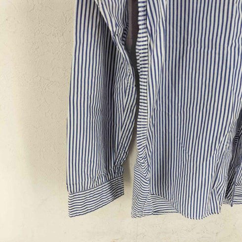 バーンズ アウト フィッターズ BARNS OUT FITTERS 脇ガゼット マチ付き ストライプ BDシャツ メンズ JPN:2