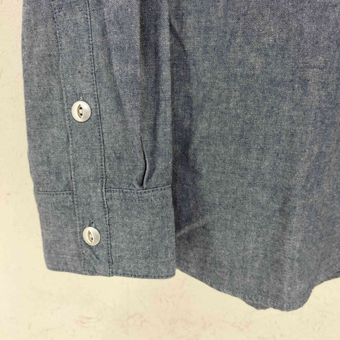 バーンズ アウト フィッターズ BARNS OUT FITTERS 猫目 メタルボタン シャンブレー BDシャツ メンズ JPN:3