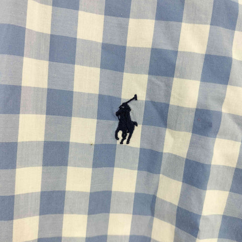 ラルフローレン RALPH LAUREN CUSTOM FIT ギンガムチェック BDシャツ メンズ import:L
