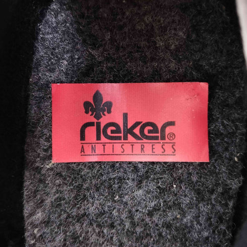 rieker サイドジップ レースアップブーツ チャンキーヒール レディース EUR:37