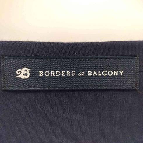 ボーダーズアットバルコニー borders at balcony Vネック ストライプ切替 カットソー Tシャツ レディース