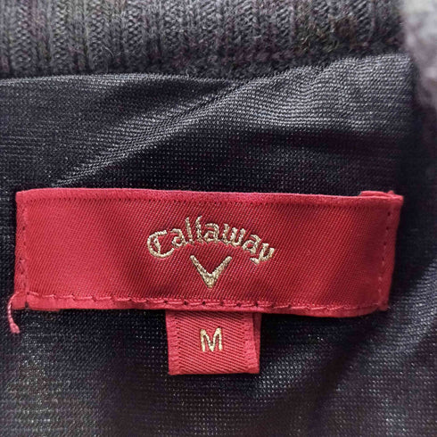 キャロウェイ Callaway チェック ニットブルゾン メンズ M