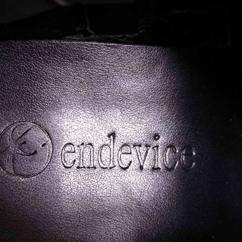 エンデヴァイス endevice インサイドジップ ヒールブーツ メンズ 42