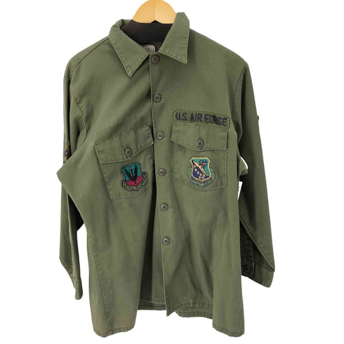 ユーエスアーミー U.S. ARMY 80s 85年会計 ユーティリティシャツ SHIRT UTILITY DURA PRESS OG-507 メンズ 16 1/2 X 32