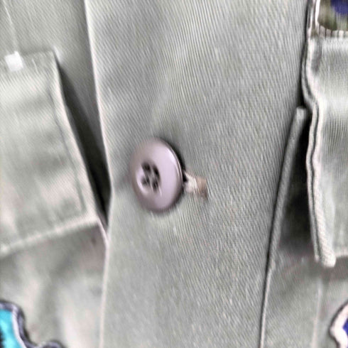 ユーエスアーミー U.S. ARMY 80s 85年会計 ユーティリティシャツ SHIRT UTILITY DURA PRESS OG-507 メンズ 16 1/2 X 32