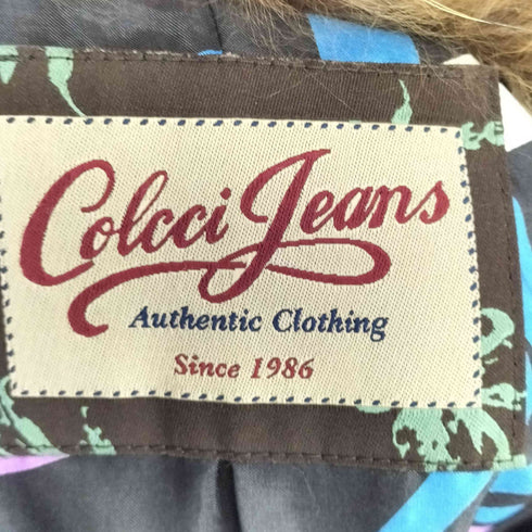 Colcci Jeans 襟ファーレザーコート レディース FREE