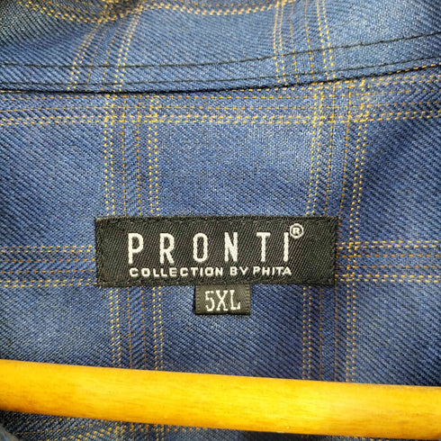 PRONTI COLLECTION BY PHITA チェック オーバーサイズ セットアップ メンズ 5XL