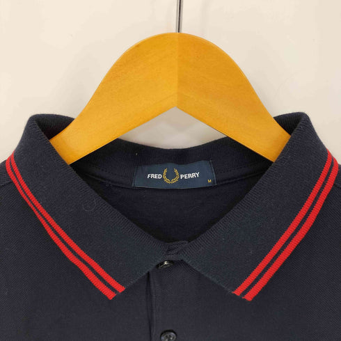 フレッドペリー FRED PERRY 刺繍ロゴ 半袖ポロシャツ メンズ M