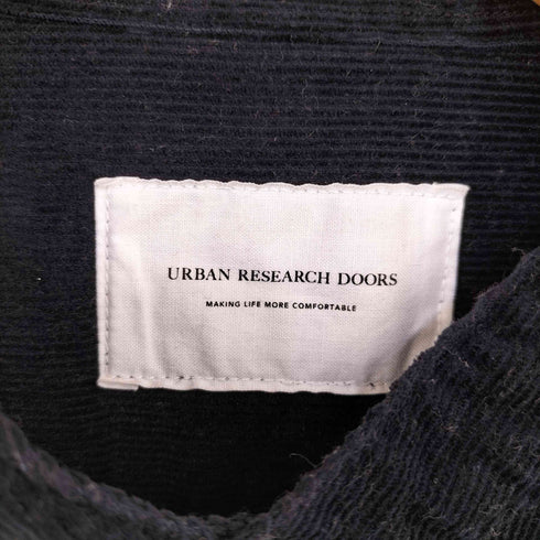 アーバンリサーチドアーズ URBAN RESEARCH DOORS コーデュロイバンドカラーシャツ メンズ 40
