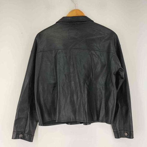 ザラ ZARA Faux leather overshirt レディース US M