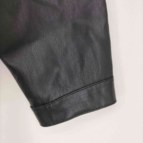 ザラ ZARA Faux leather overshirt レディース US M
