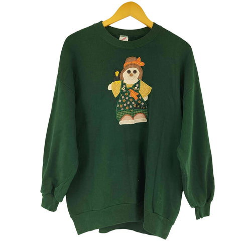 ジャージーズ JERZEES 90s USA製 ワッペンクルーネックスウェット メンズ JPN:XL