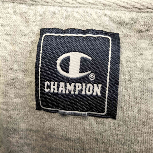 チャンピオン Champion ロゴ刺繍 クルーネックスウェット 前Vガゼット メンズ