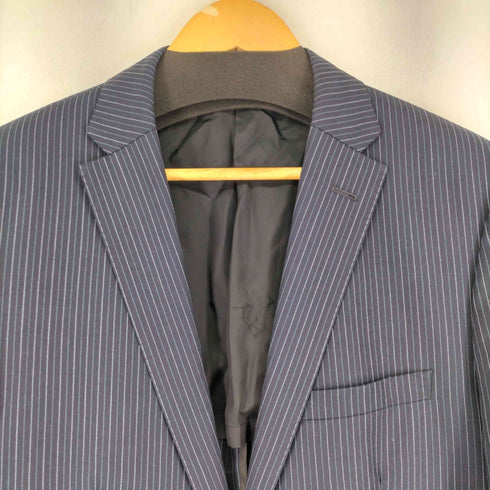 バーバリーブラックレーベル BURBERRY BLACK LABEL ストライプ テーラードジャケット メンズ