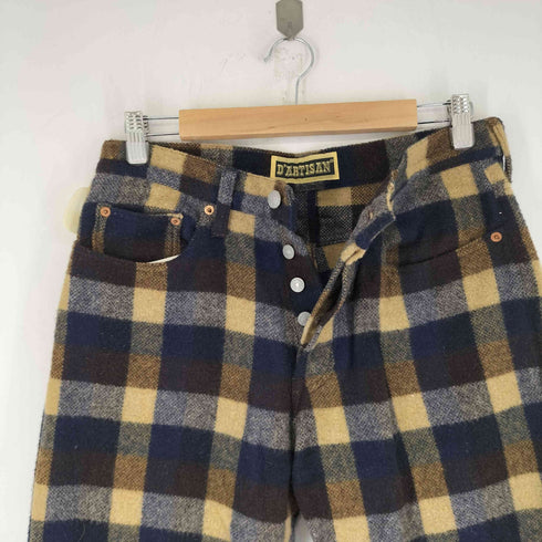 STUDIO D’ARTISAN ウール混チェックパンツ メンズ JPN:M