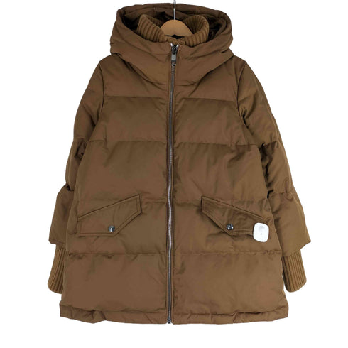トミーヒルフィガー TOMMY HILFIGER 20AW ミドル フェイクレイヤード フーデッドダウンジャケット レディース import:S