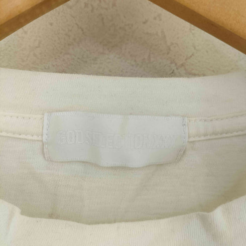 ゴッドセレクショントリプルエックス GOD SELECTION XXX ワンポイント クルーネックTシャツ メンズ 1