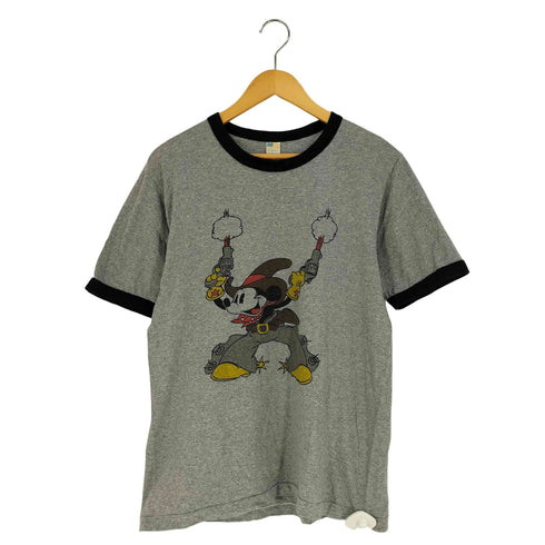 キャラクタープリント リンガーTシャツ メンズ import:L