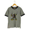キャラクタープリント リンガーTシャツ メンズ import:L