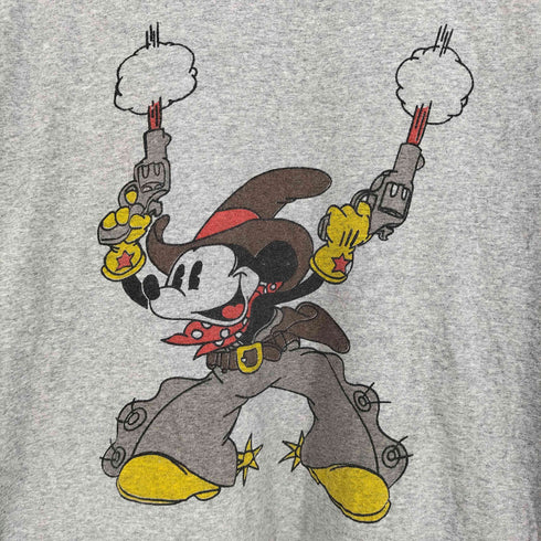 キャラクタープリント リンガーTシャツ メンズ import:L