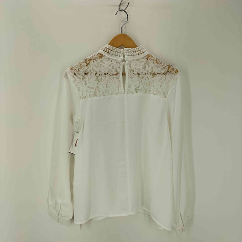 フレンチパヴェ FRENCH PAVE スタンドカラーレースブラウス レディース
