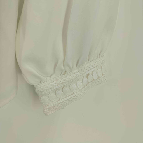 フレンチパヴェ FRENCH PAVE スタンドカラーレースブラウス レディース